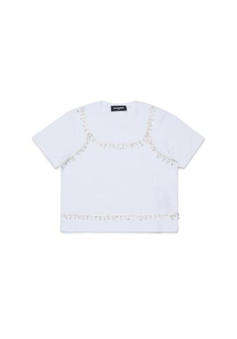 T-shirt con strass